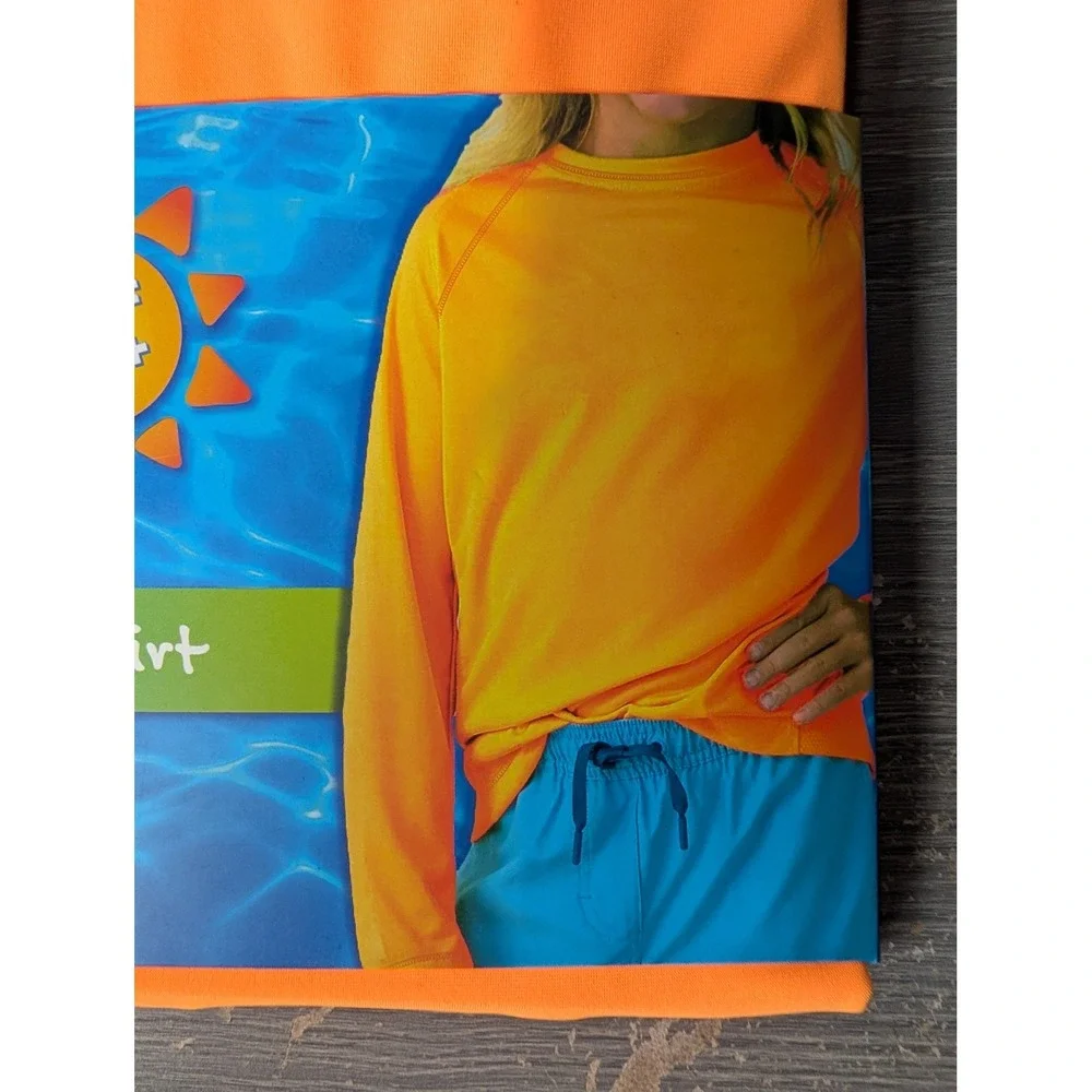 Orange Swim Shirt Size S 5/6